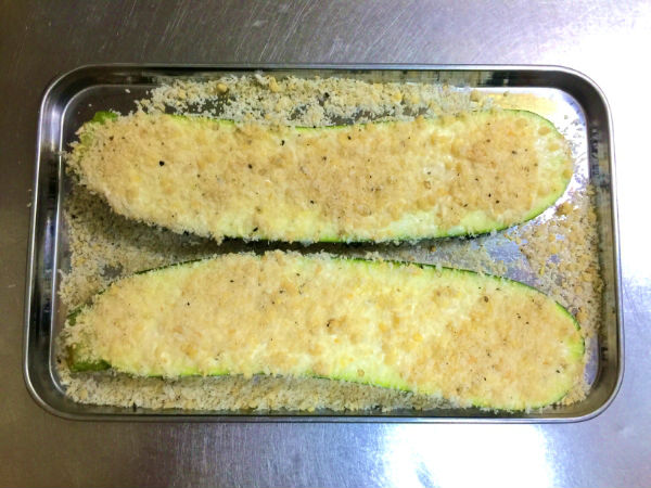 衣をつけたズッキーニ