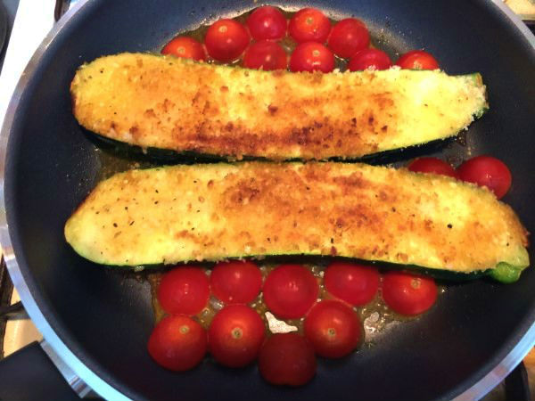 ズッキーニを焼く