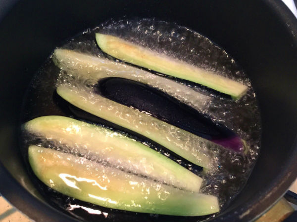揚げた野菜