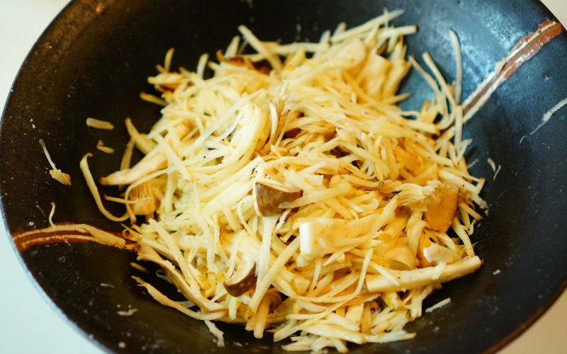 じゃがいもとキノコ