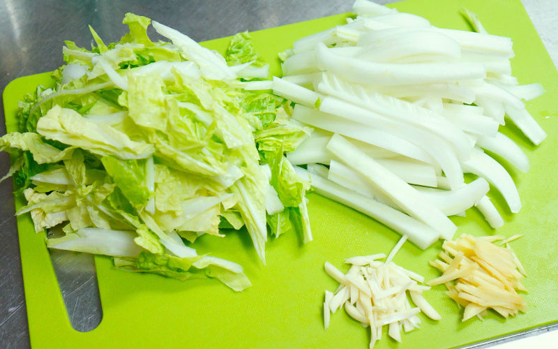 切った野菜